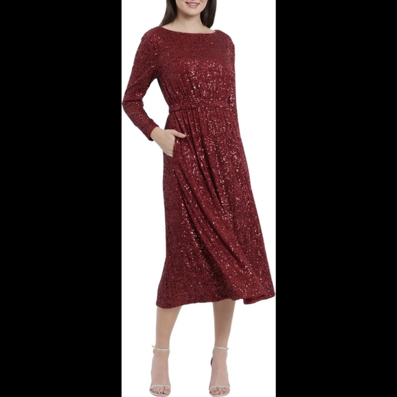 Red sequin dress - Picture 1 of 4